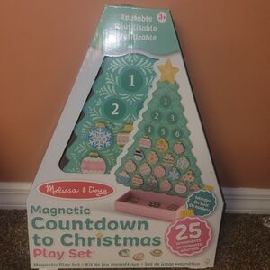 Colorful Wooden Christmas Tree Advent Calendar